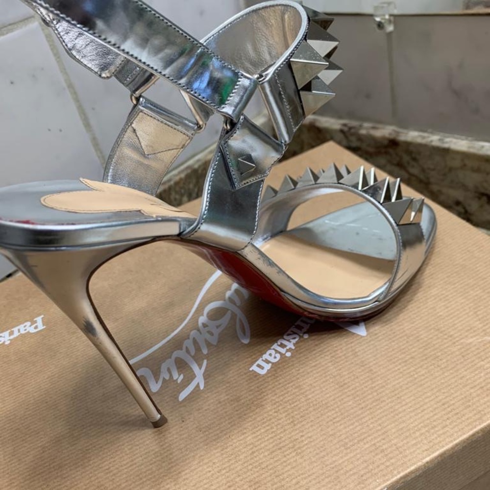 Christian Louboutin Mixiggoo 120 Specchio Silver